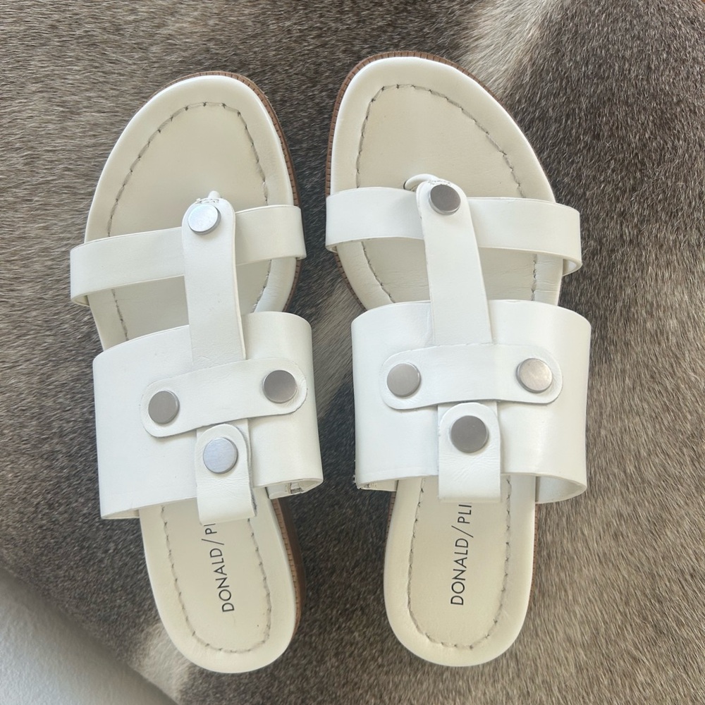 Donald J. Pliner Cream Women's Sandals